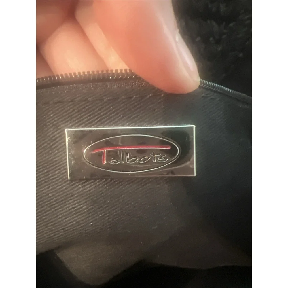Talbots‎ Black Paper Straw Purse With Bamboo Handles